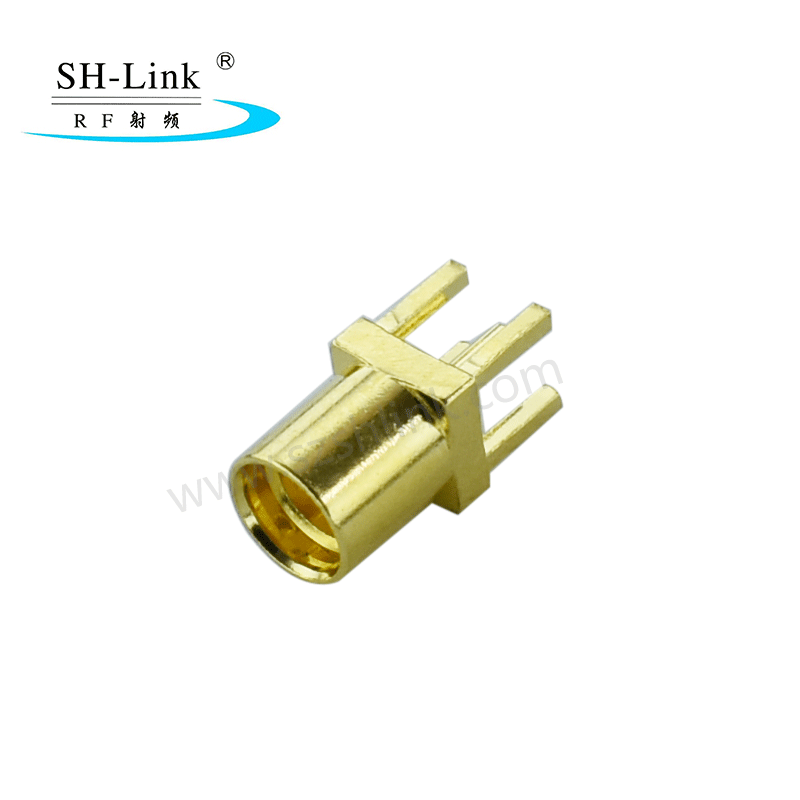RF coaxial adapter MMCX straight connector, PCB panel mount jack connector